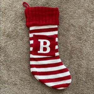 Monogram Christmas Stocking - B